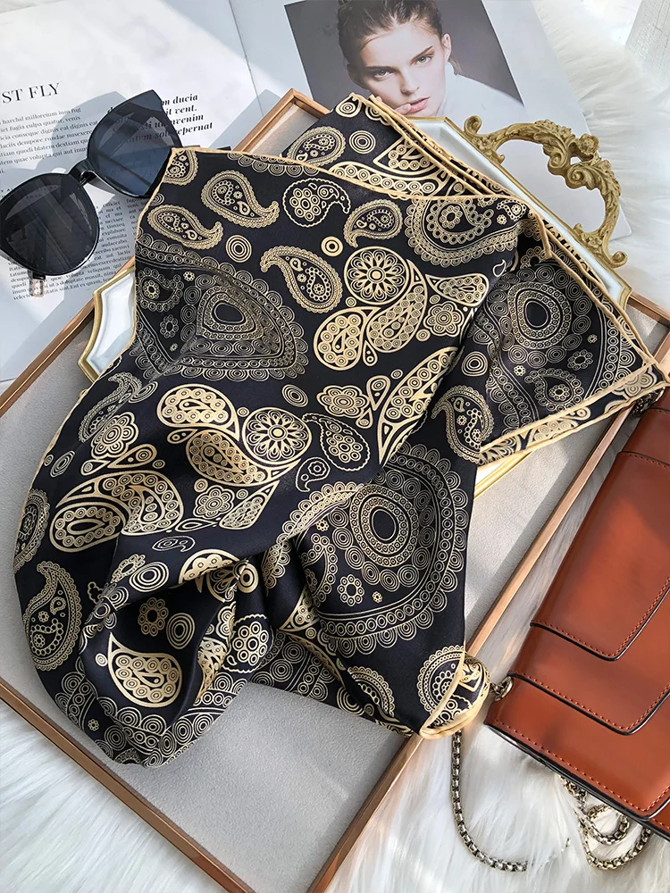 110CM Paisley print,Mulberry Silk Shawl,Large Scarf Shawl Designer,Silk Scarf Top Women Luxury,Silk Scarf Luxury Brand Designer