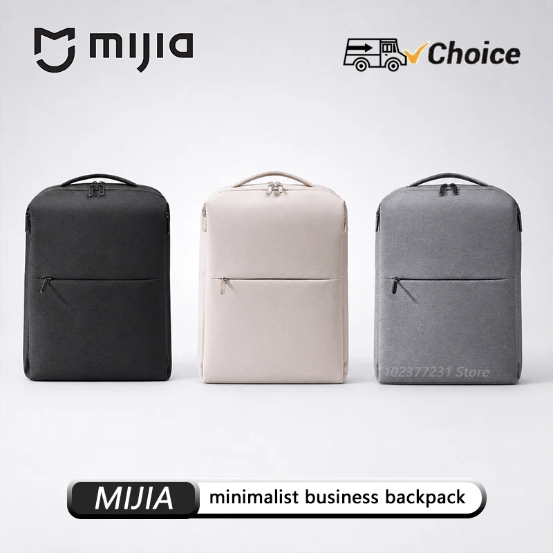 new-mijia-minimalist-business-backpack-independent-computer-compartment-large-capacity-main-compartment-ergonomic-shoulder-strap