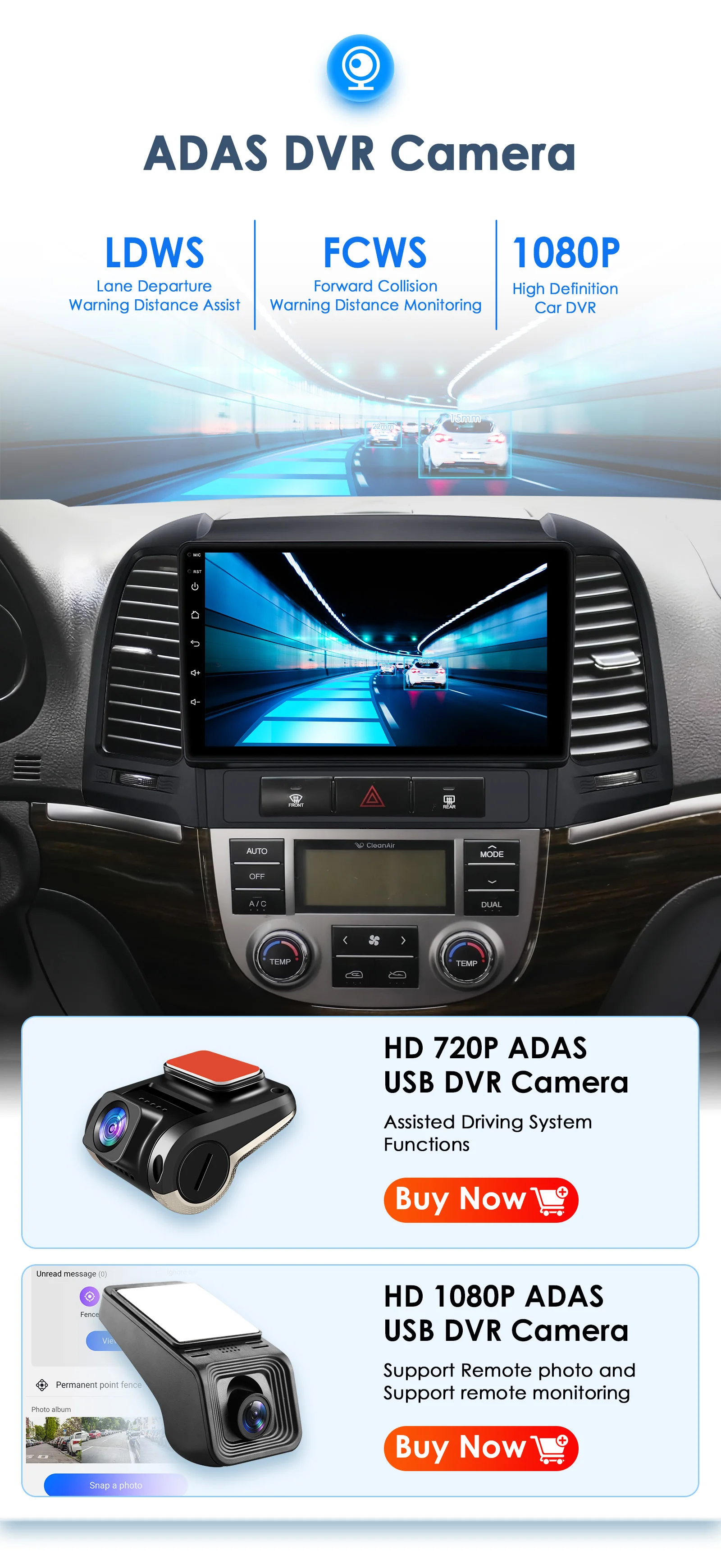 9" Hizpo 2Din Android Auto Car Radio for Hyundai Santa Fe 2 2006 - 2012 RDS DSP GPS Navigation SWC BT 4G CarPlay UI8581 System