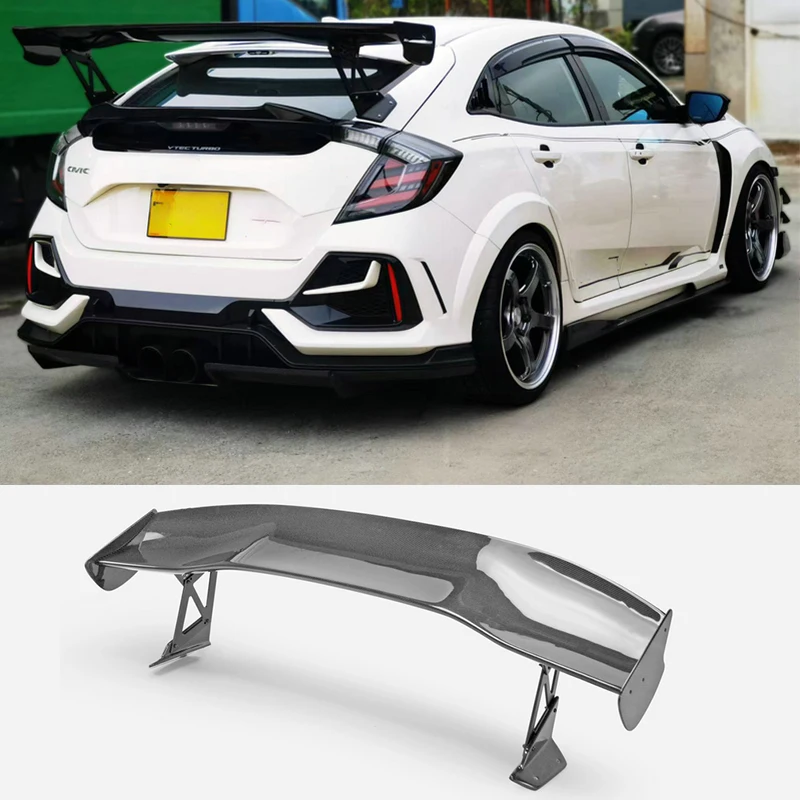 

Для Honda Civic FK7/FK8 Type R JS стиль задний спойлер из углеродного волокна-GT стиль губа багажника 2017-2021