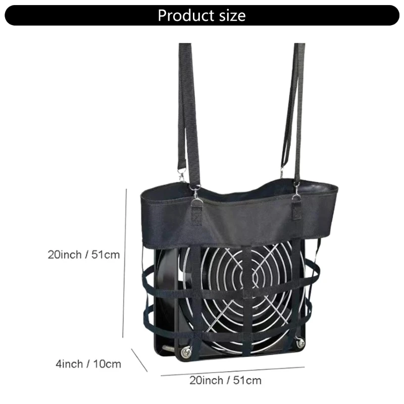 Nylon Box Fan Hays Bag Electric Fan Hanging Bag Hanging Horse Fan Holder Adjustable Horse Stall Fan Bag Easy to Use DropShipping