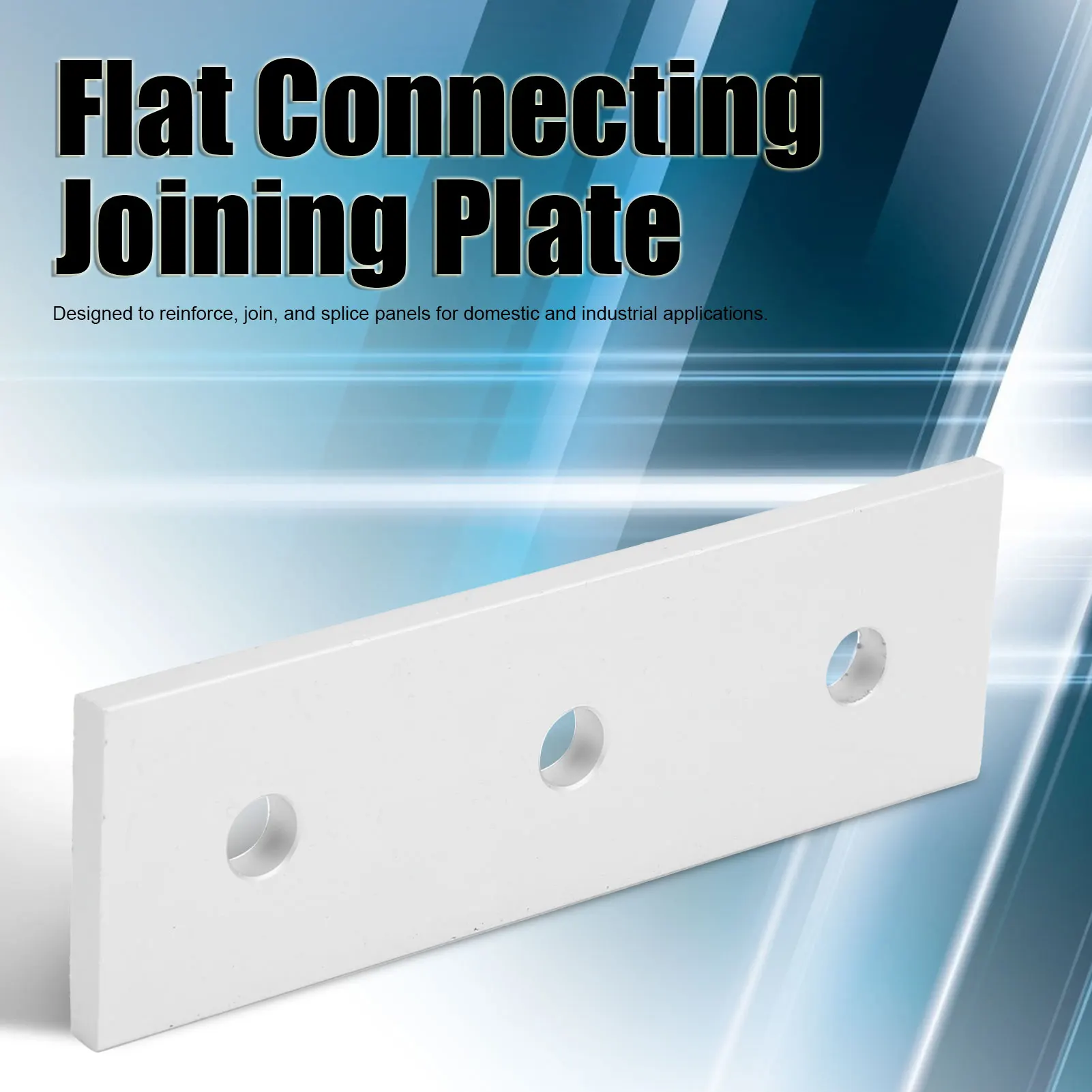 Aluminum Flat Connecting Joining Plate Flat Straight Mending Joining Plates Connecting Joining Plate Mending Fixing Plate