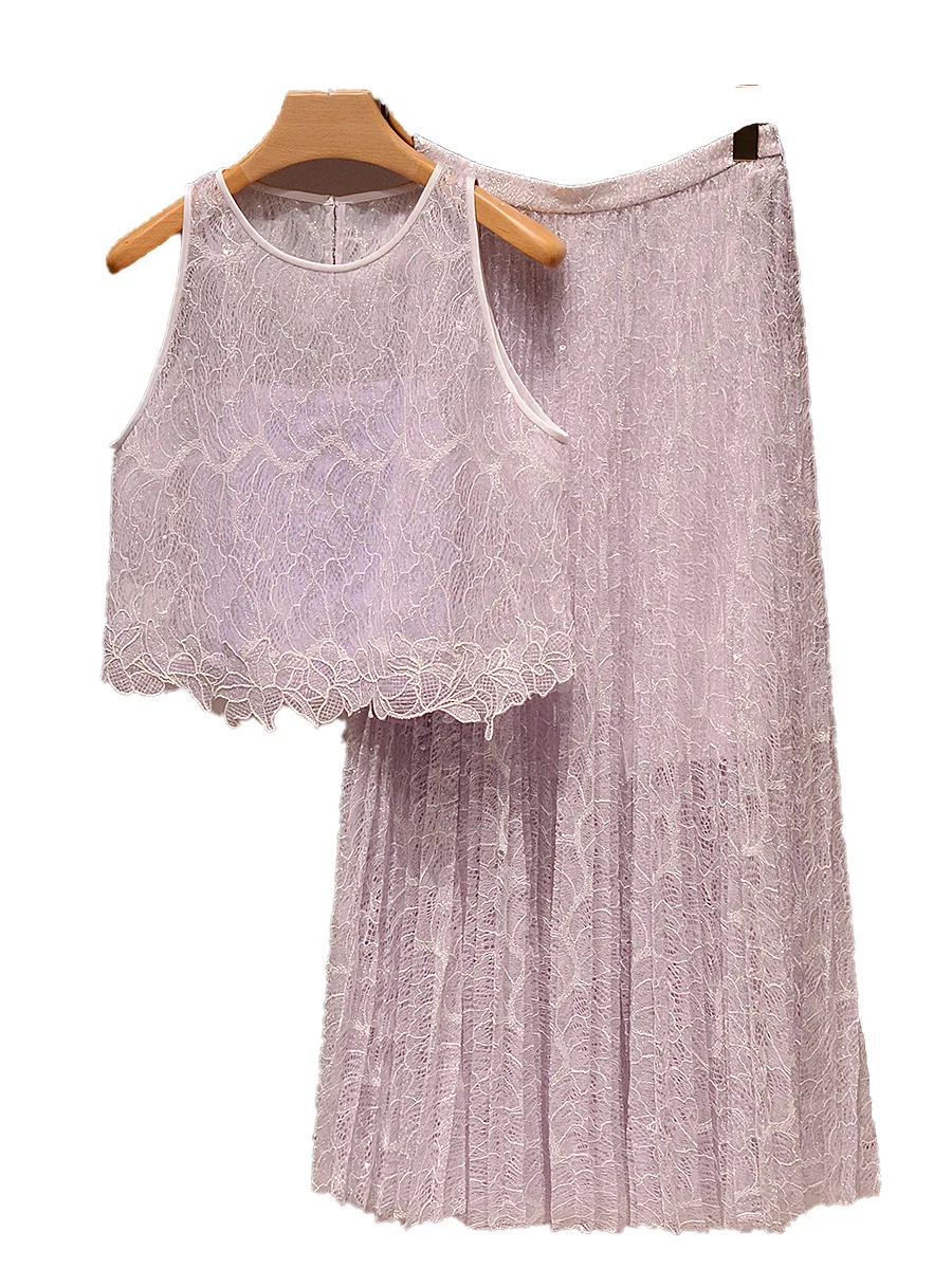 عارضة Faion مكافحة الشيخوخة الأرجواني سترة أعلى وتنورة مجموعة قطعتين دعوى جولة Ne الصيف الزي للنساء ماركة JOOva