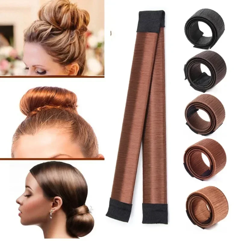 Magic DIY Tools Bun Maker Synthetic Donut Bud Head Band Hair Band Ball Twist Women Girls Hair Accessories Sweet French Dish Made