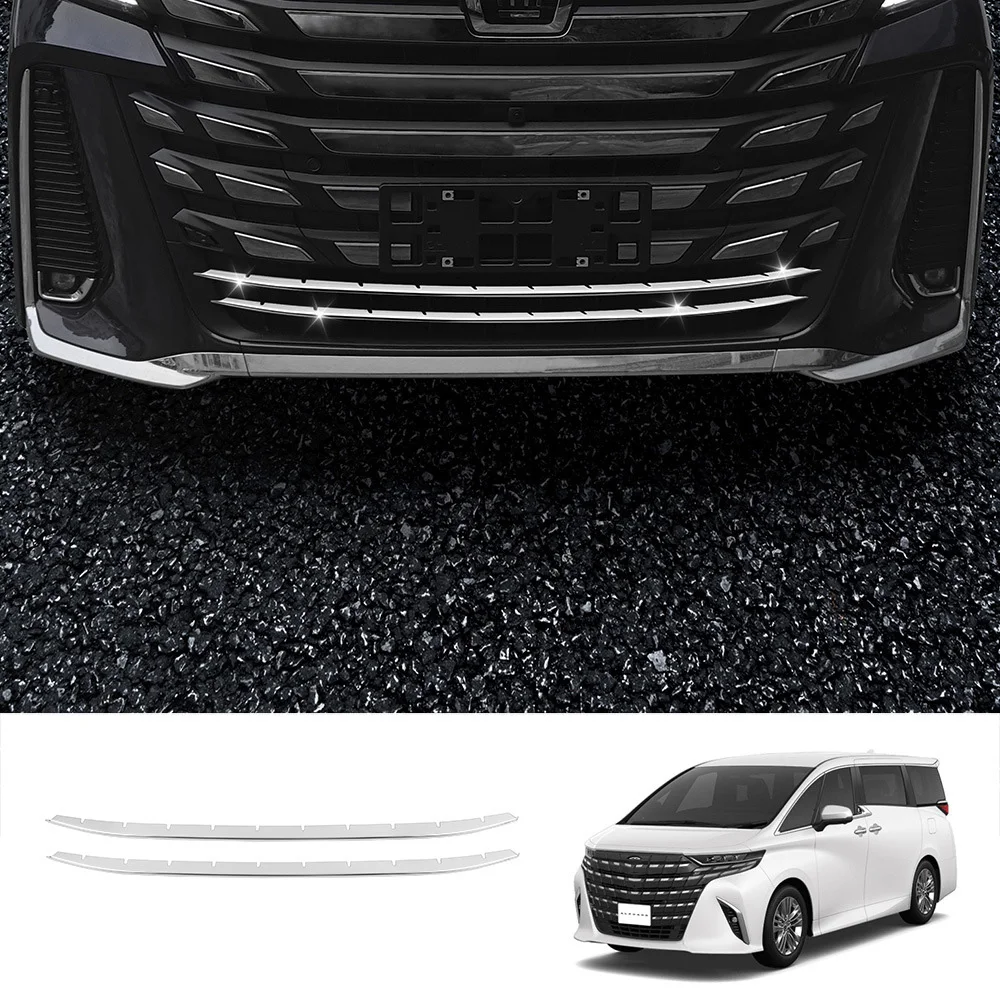 For Toyota Alphard Vellfire 40 Series 2023 2024 ABS Car Styling Down Bottom Grill Grille Cover Racing Grille Car Accessories