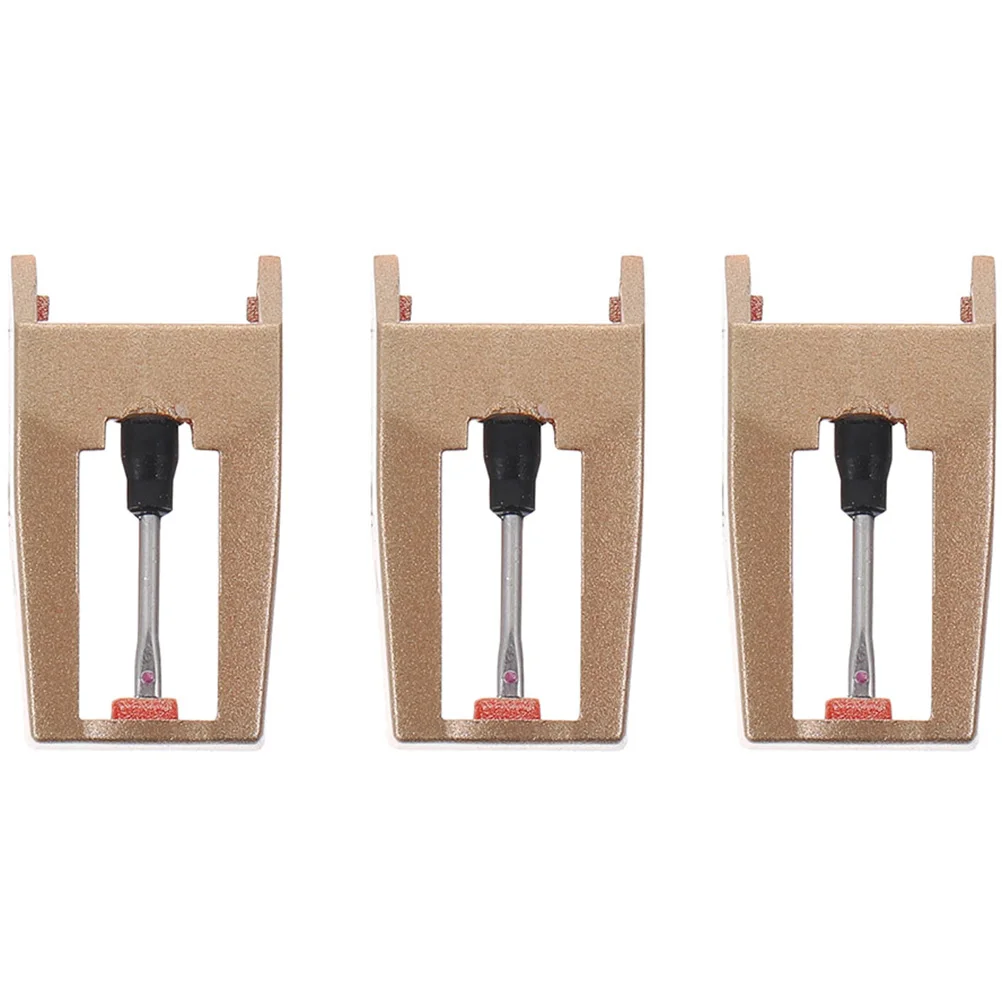

3 Pcs Gem Turntable Replacement Needles For Record Players Stylus Cartridge for Record Players Vintage Turntable Needles