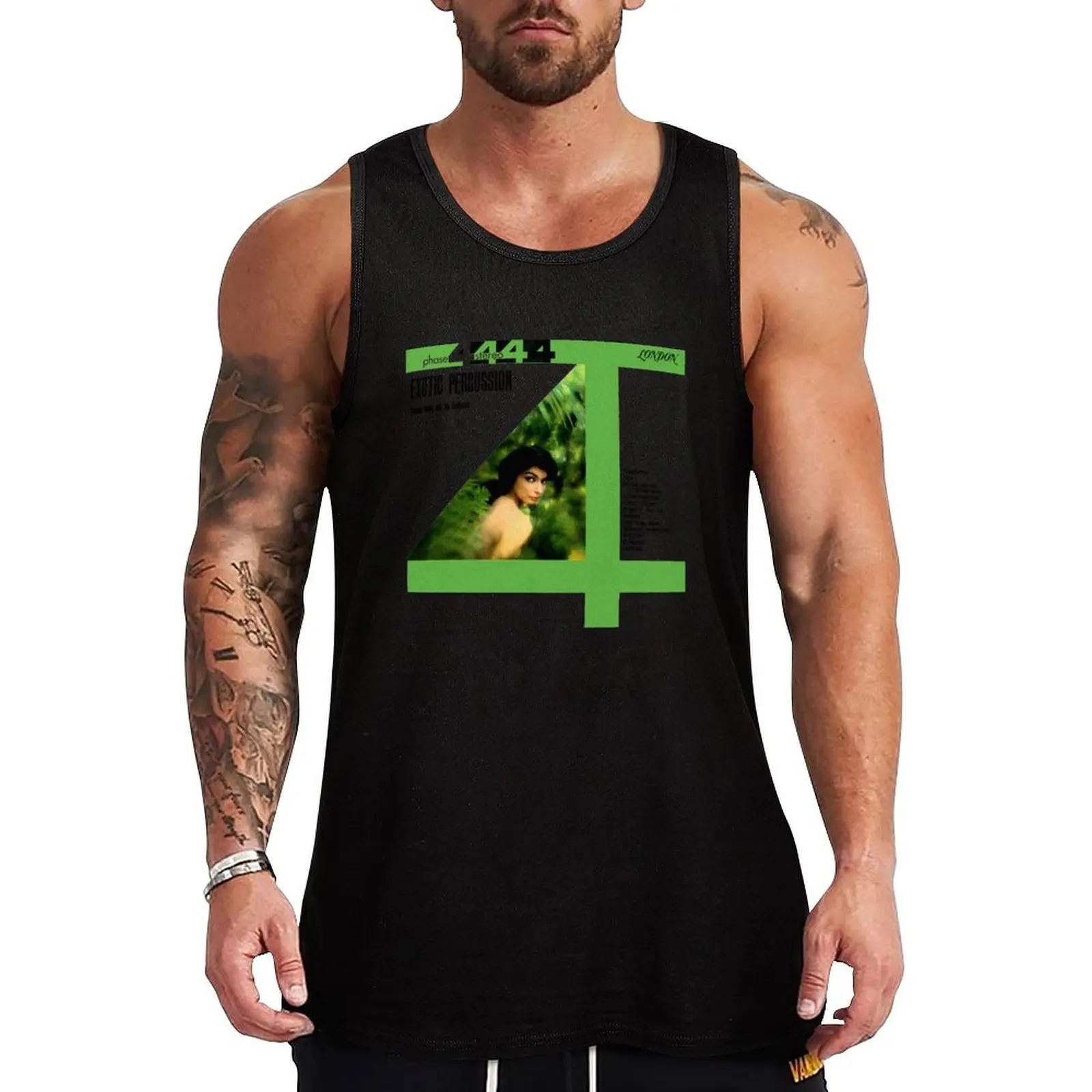 

PHASE 4 EXOTIC PERCUSSION - RECORD SLEEVE Tank Top gym wear men bodybuilding t shirt t-shirt for men sleeveless shirt man