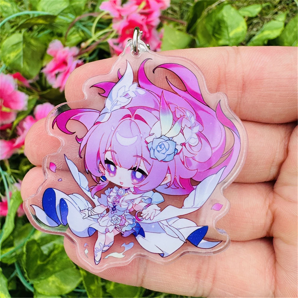 Game Honkai：Star Rail March 7th Evernight Cyrene Cerydra Hysilens Cosplay COSTUME Acrylic Keychain Key Accessories Pendant