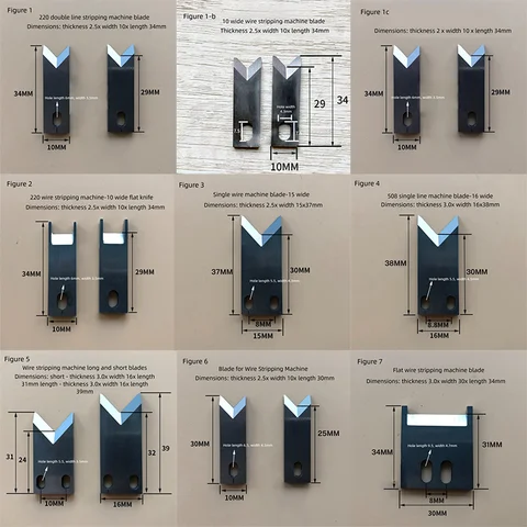 1Pcs Tungsten Steel Knife Blade Automatic Computer Wire Stripping Machine Blades for Wire Cable Cutter Tungsten Steel Blade