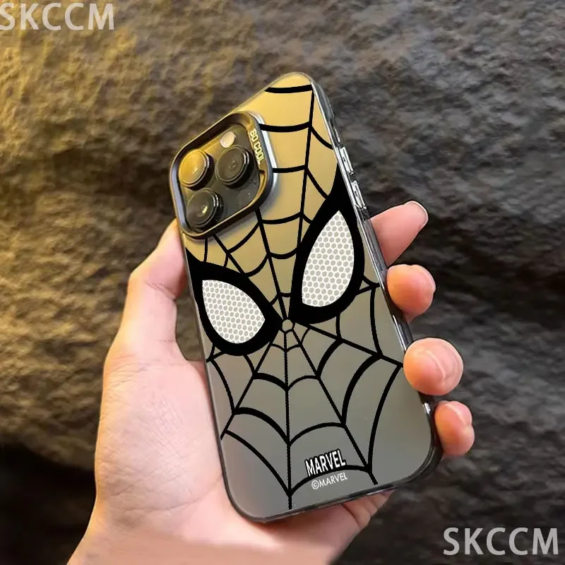 Marvel Superhero Spiderman Colored Color Phone Case for iPhone 16 15 14 13 12 11 Pro Max X XS XR 7 8 Plus SE2 Shockproof Cover image 5