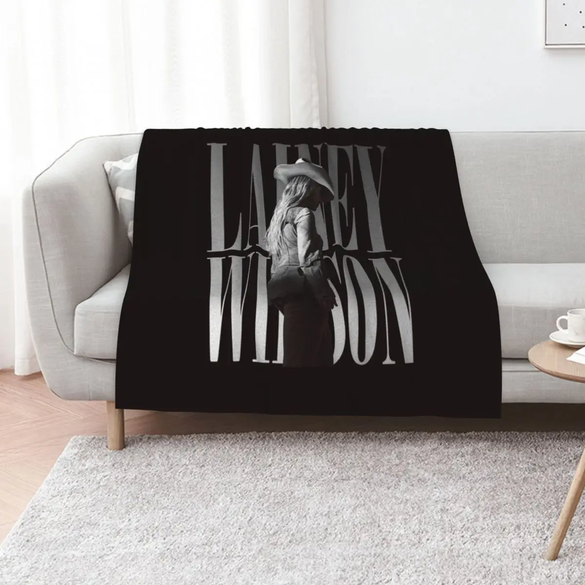 

lainey wilson - country's cool again tour Throw Blanket Thin funny gift wednesday halloween Blankets