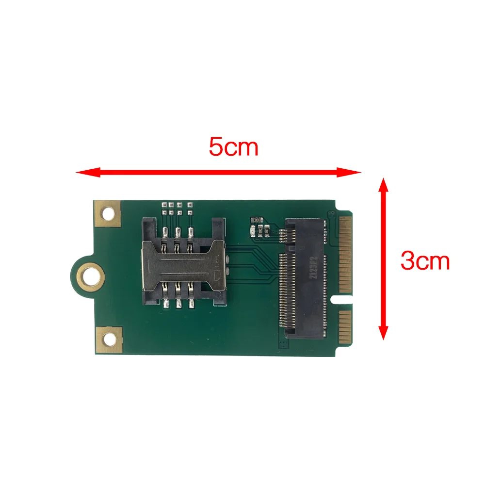 Adaptador M.2 para MINIPCIE para 4G, 5G, M.2 B-Chave para PCIE para SIMCOM, Quectel, TELIT, Fibocom, Módulo M.2, 42x30mm