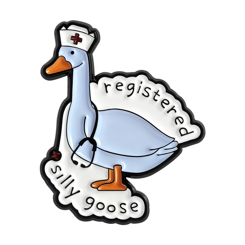 Зарегистрированная-брошь-для-медсестры-«Глупый-гусь»-эмалированные-булавки-мультяшная-медицинская-медсестра-гусь-металлические-броши-значок-на-лацкане-ювелирные-изделия-подарки-для-друзей