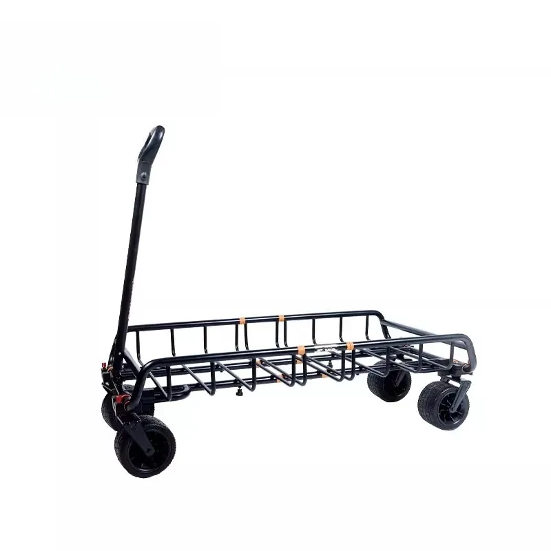 Multifunctional camper four-wheel hand-pulled luggage rack platform expansion