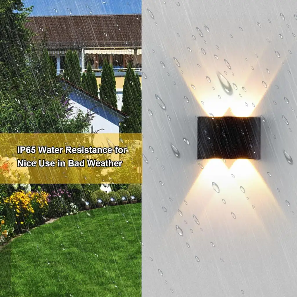 Outdoor Lighting AC85-265V 4W Wall Light Cabinet Lamp IP65 Water Resistance for Corridor Wardrobe Cabinet Closet Cupboard