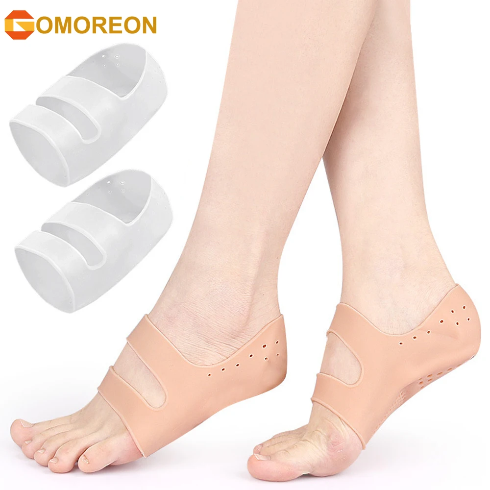 

1Pair Plantar Fasciitis Gel Heel Protectors - Heel Cups with Arch Support for Women Men - Heel Inserts