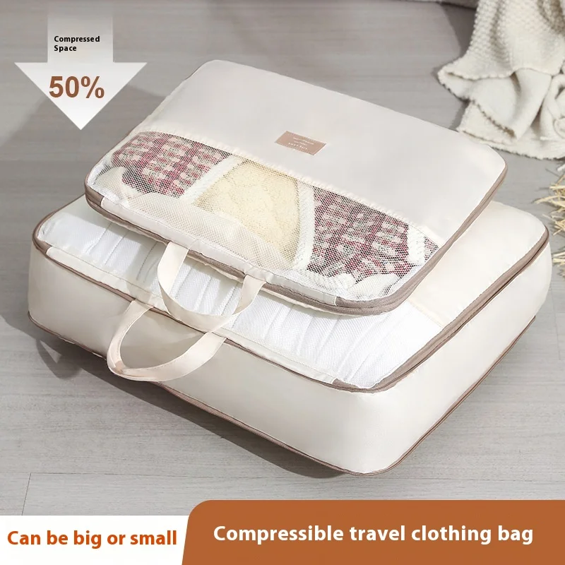 

Travel Storage Bags for Clothes,Space Saver Compression Packing Bags,Travel Organizer for Suitcase,Large Capacity Storage Bags