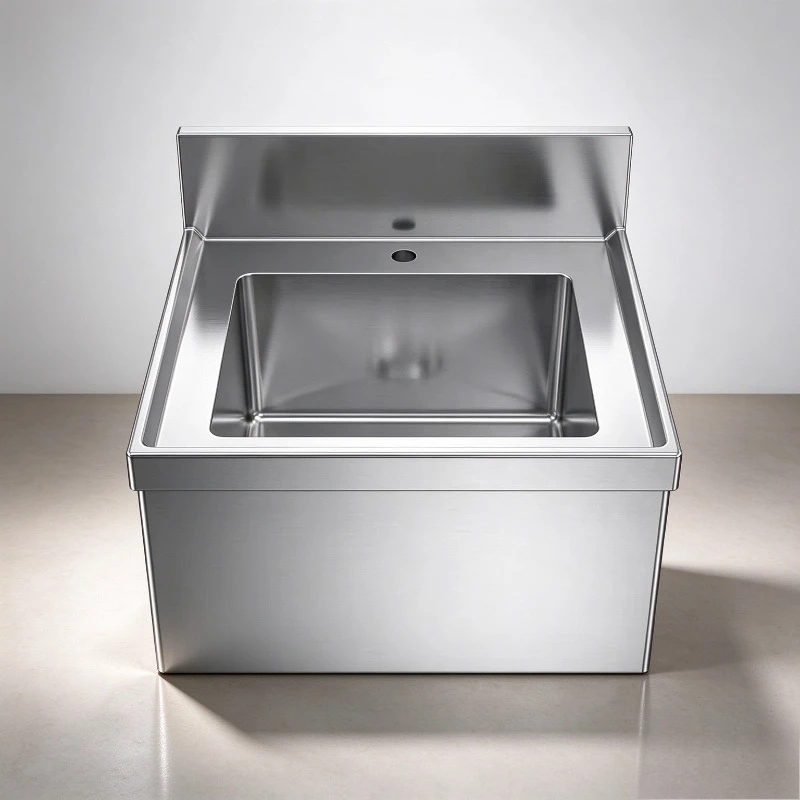 for Modern Vandal Resistant Stainless Steel Single Sink Easy Cleaning Polished Matte Finish Suitable for Commercial Kitchens
