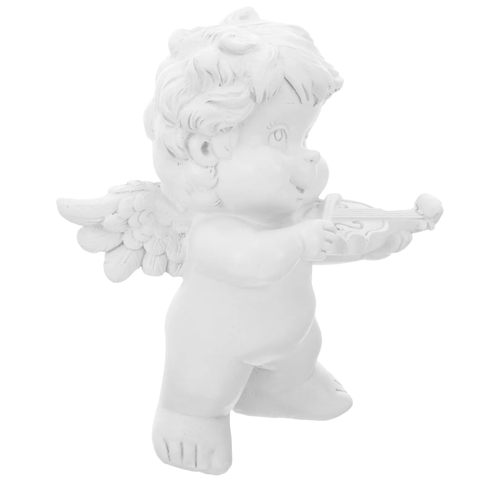 

1pc Small Angel Resin Craft Desktop Decoration For Home Office Bedroom Store Potted Plants Angel Statue Ornament