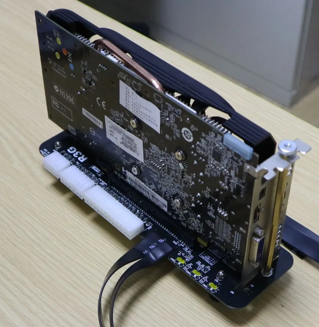 ADT – adaptateur externe R3G pour ordinateur de bureau, carte graphique discrète PCIe x4, câble d'extension PCI-E 3.0