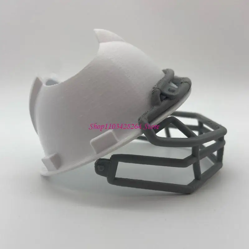  Football Helmet Headwear Doll Accessory Set For Sports Celebration Washable Photo Props view 4