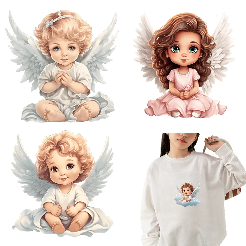 dream cherub dtf Heat Transfer iron on transfer for clothing Thermal for Clothing Iron On Patches Iron On Patches For Clothing.