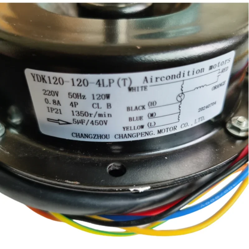 Air conditioning fan motor Mobile cooling machine YDK120-120-4LP and YDK120-100-4LP universal