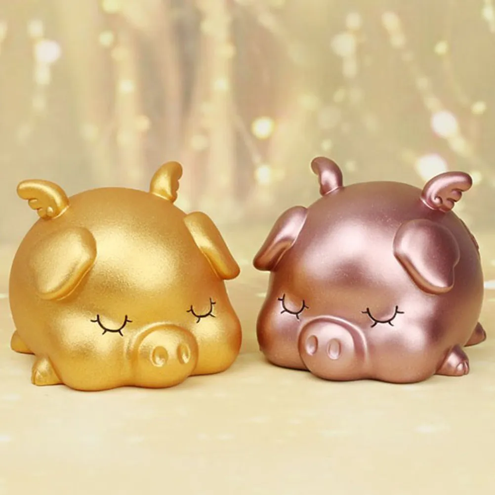 Piggy Bank Storage Box Pink Large Size Creative Cute Cartoon Coin Saving Pot Money Holder Pig Money Saving Bank Decoration