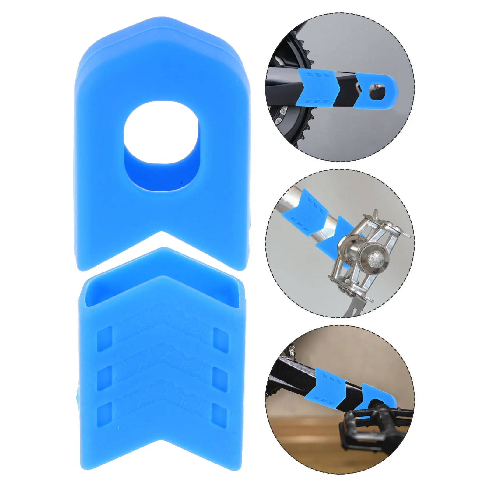 

4Pcs Silicone Bike Crank Boot Covers Universal Fit Mountain Road Crankset Protector Scratch Proof Bike Crank Arm Sleeve