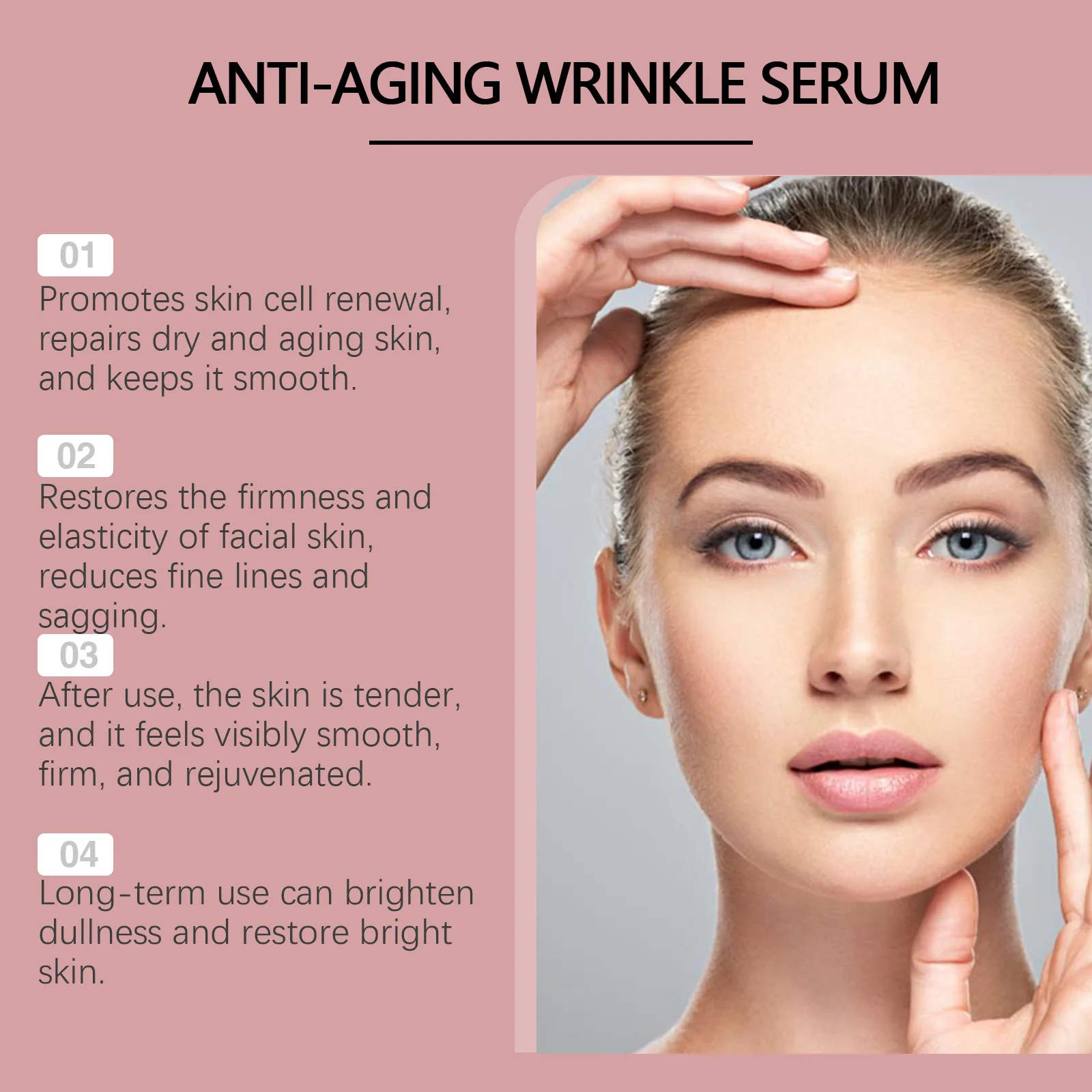 HOYGI Bee Venom Serum for Face Firming Improve Sagging Skin Repair Barrier Reduce Fine Lines Smoothing Tightening Skin Care 30ml