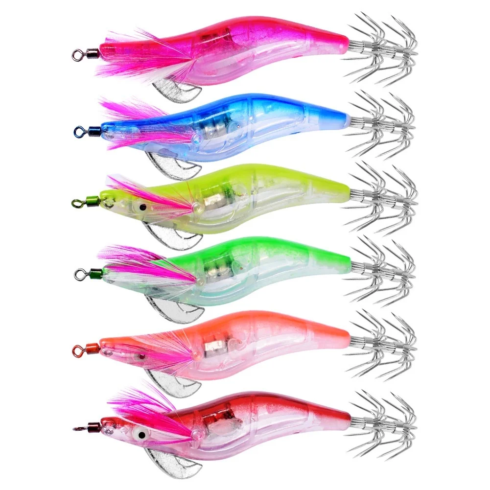 

Набор рыболовных приманок с автоматическим подводным освещением и прецизионными бусинами для точного переноса веса, обеспечивающими плавный полет.