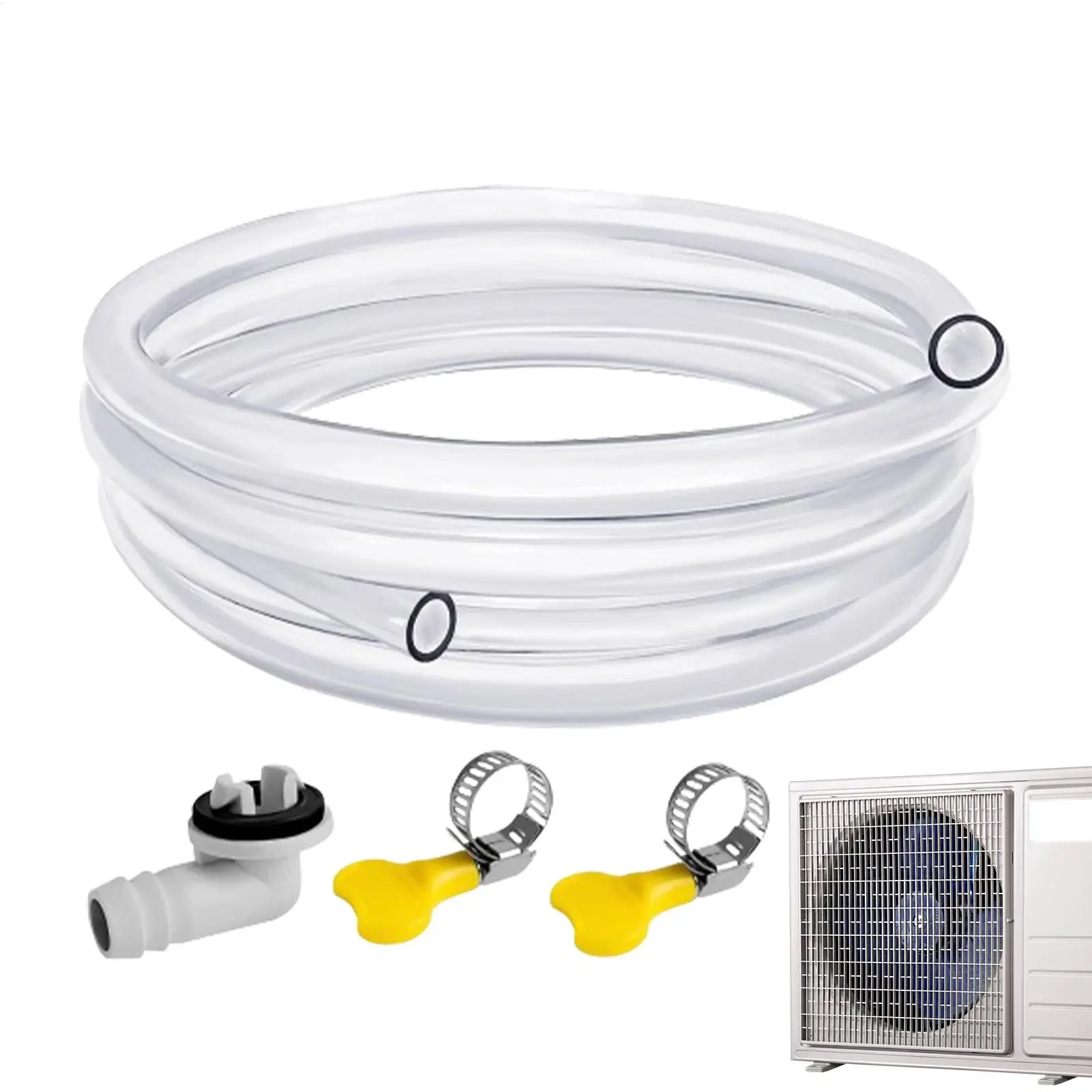 Portable AC Drain Hose Leak-Proof Portable AC Drain Hose Reusable Air Conditioning Drain Pipe for Most Window Air Conditioner