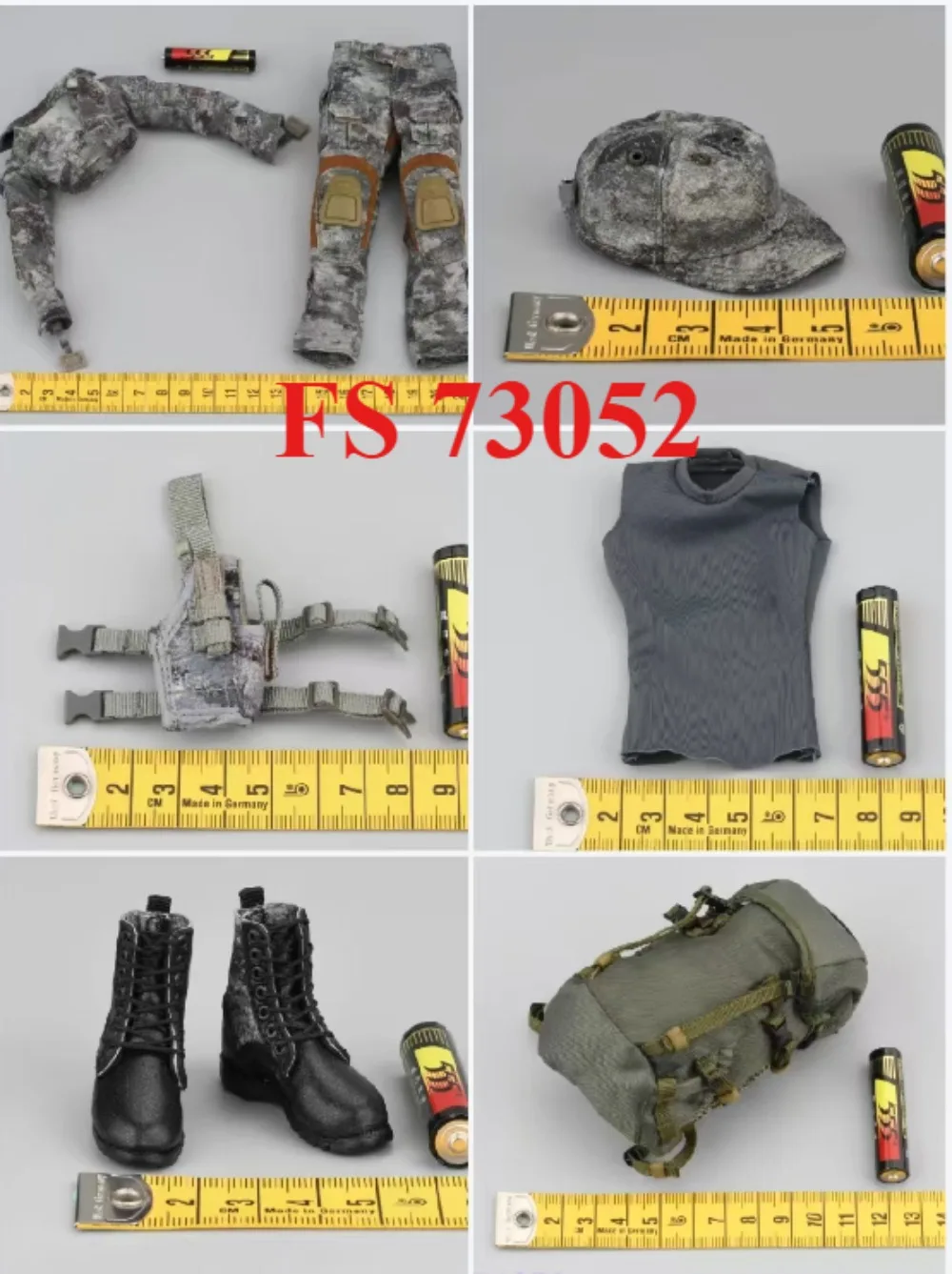 FS 73052 FLAGSET 1/6 مقياس الجندي الدقة أنثى مطلق النار ملحق نموذج عمل الشكل