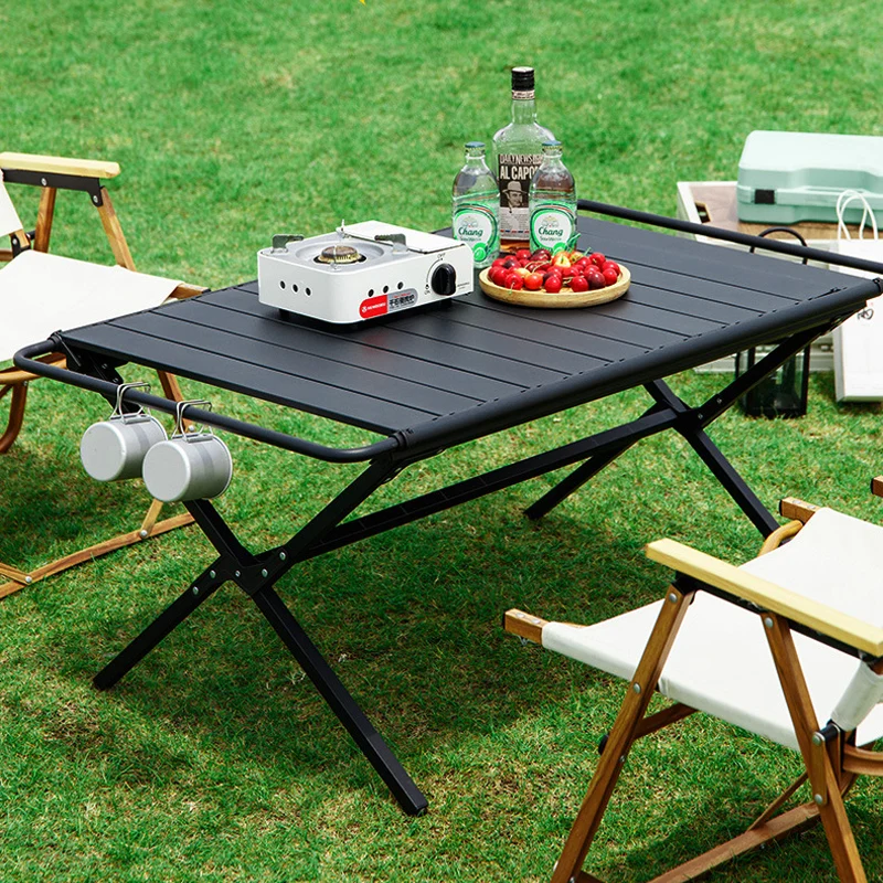 

Outdoor Camping Tables Aluminum Alloy Chicken Rolls Table IGT Tactical Light Picnic Multi-function Cookware