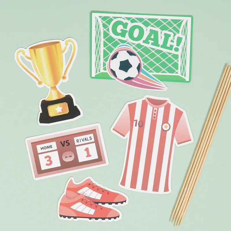 フットボールケーキデコレーション,世界のスポーツハッピーバースデーデコレーション,旗,DIY,ベビーシャワー用品