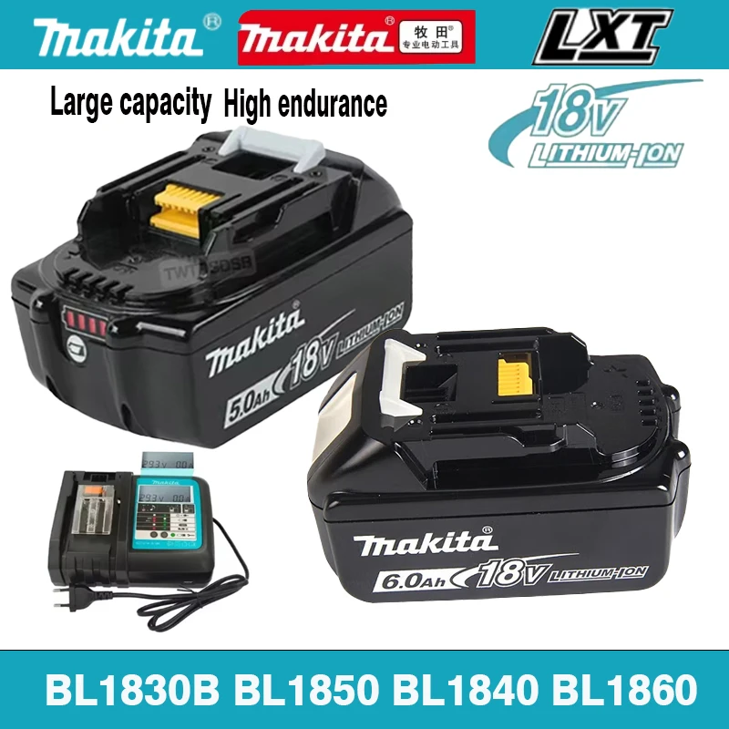 

100% genuine Makita electric tool battery, used for replacing lithium batteries with Makita 18V battery BL1830B BL1850B BL1850