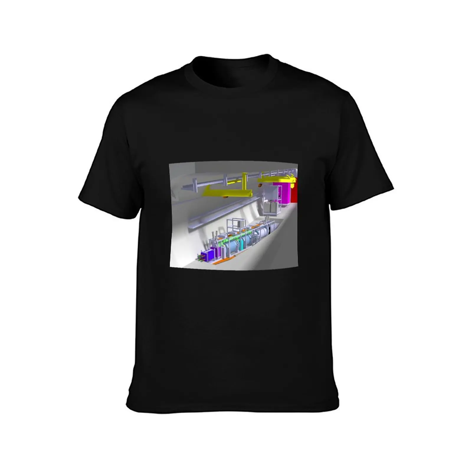 Faser experiment in the tunnel T-Shirt Casual All Match Short Sleeve T-Shirt