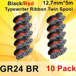 5~10PK Universal Red and Black Ribbon Compatible for Typewriter Printer Core Ink Ribbon English Typewriter Ribbon Ink