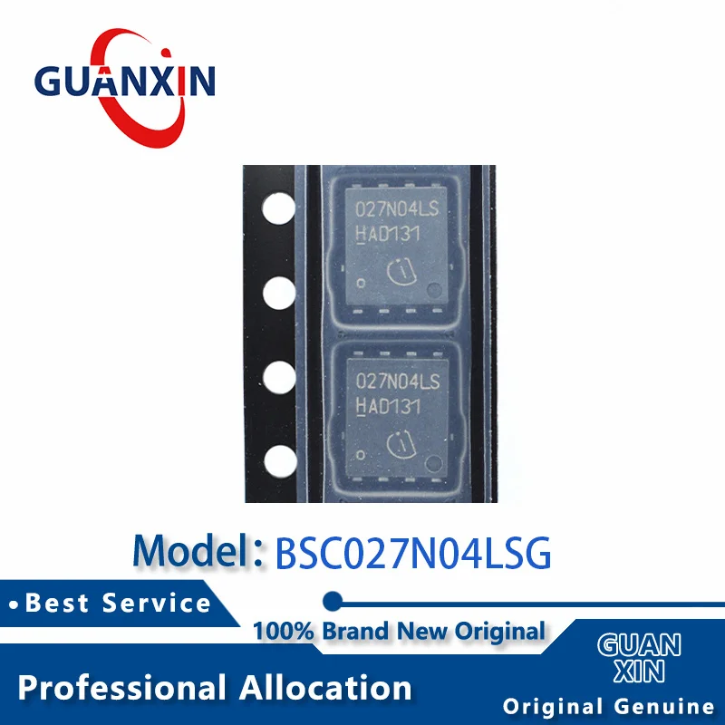 

100% New electronics BSC027N04LSG TDSON-8 Marking 027N04LS BSC027