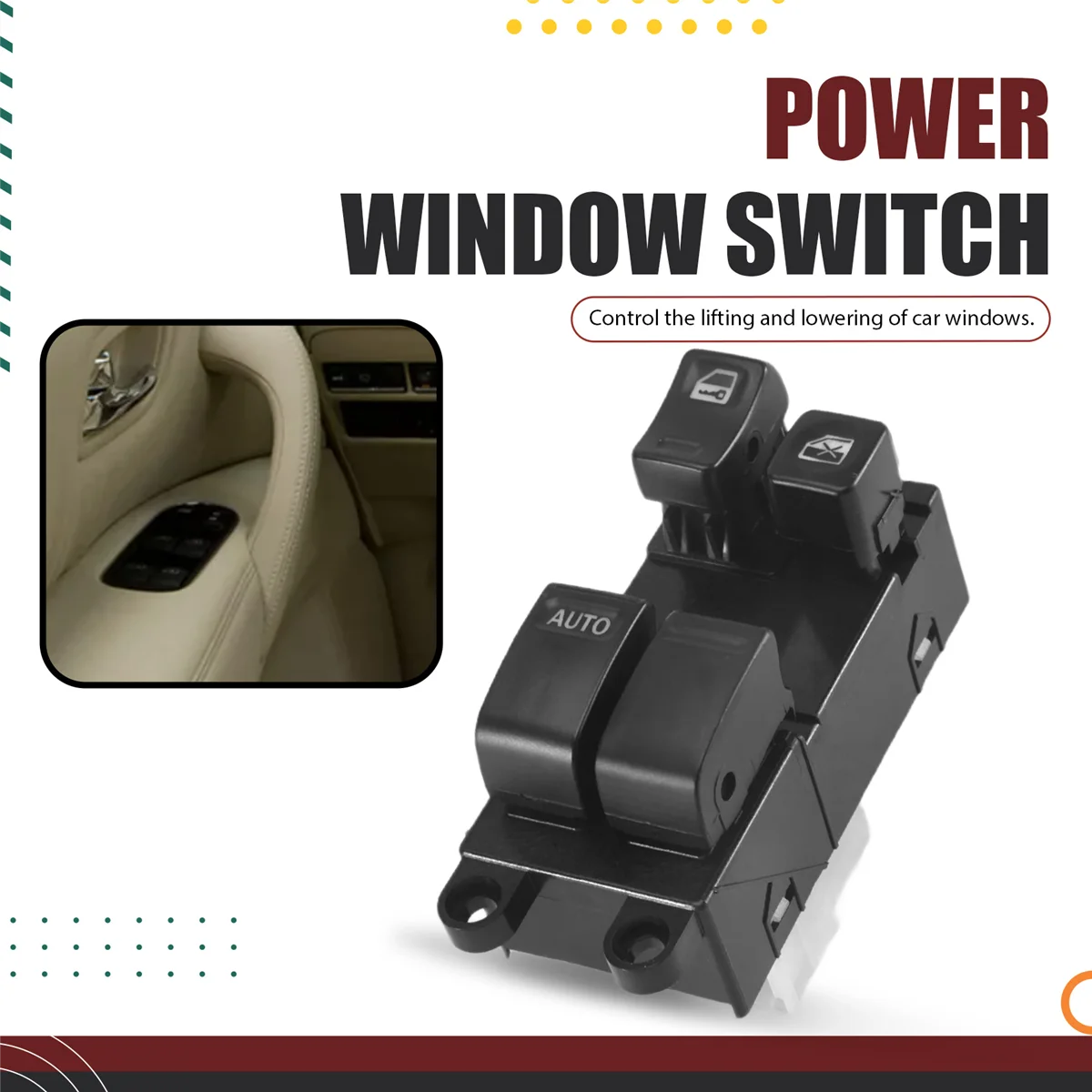 

Upgraded Portable Power Window Master Control Switch for Y61