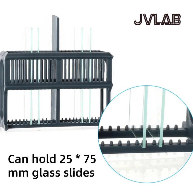 أسطوانة تلطيخ الشريحة الزجاجية البلاستيكية PP طقم إصلاح مضاد للجيل رف تلطيخ أسود أبيض رمادي أزرق مجموعة مختبر JVLAB