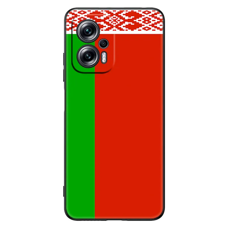 Belarus Flag Black Phone Case For Xiaomi Mi POCO X4 X3 NFC X2 F4 F3 GT 5G C3 C31 C40 F1 M5 M5S M4 M3 M2 F2 Pro Cover