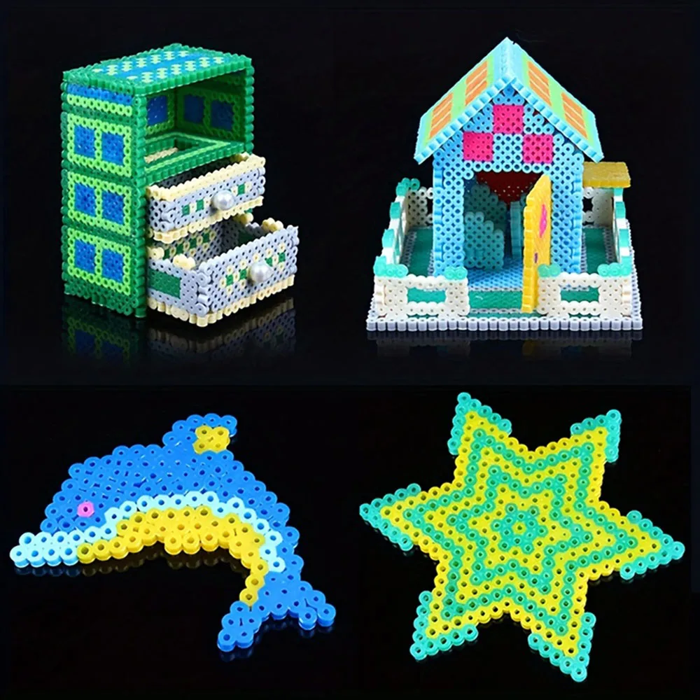 2 Bag 5MM 1000pcs 3D Pixel Puzzle Iron Beads for Kids Melting Beads Hama Beads DIY High Quality Handmade Gift T