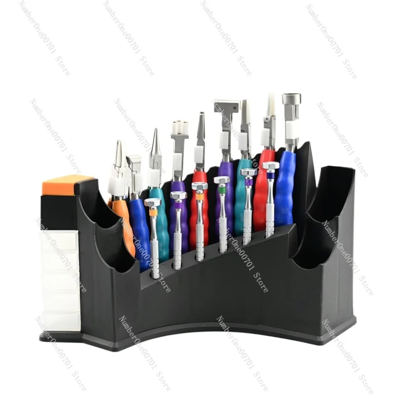 Professional Eyeglass Repair Tool Kit, Anti-Slip Pliers & Screwdriver Set with Stand for Optical Shop