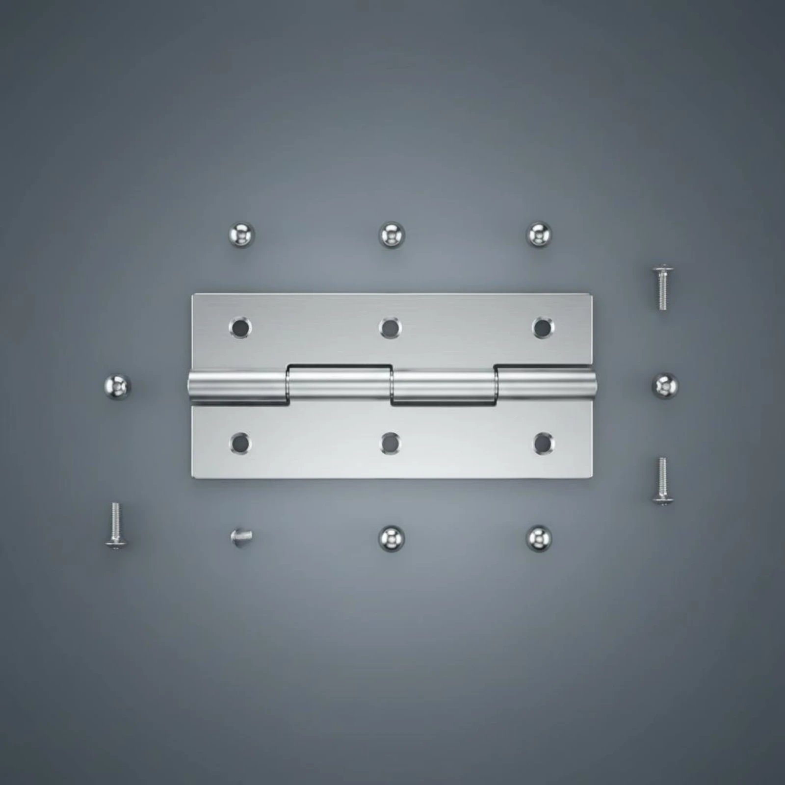 Stainless Steel Continuous Hinge Rustproof Sturdy Duty Strip Hinge Hardware Supplies Even Finish for DIYers, Workshop