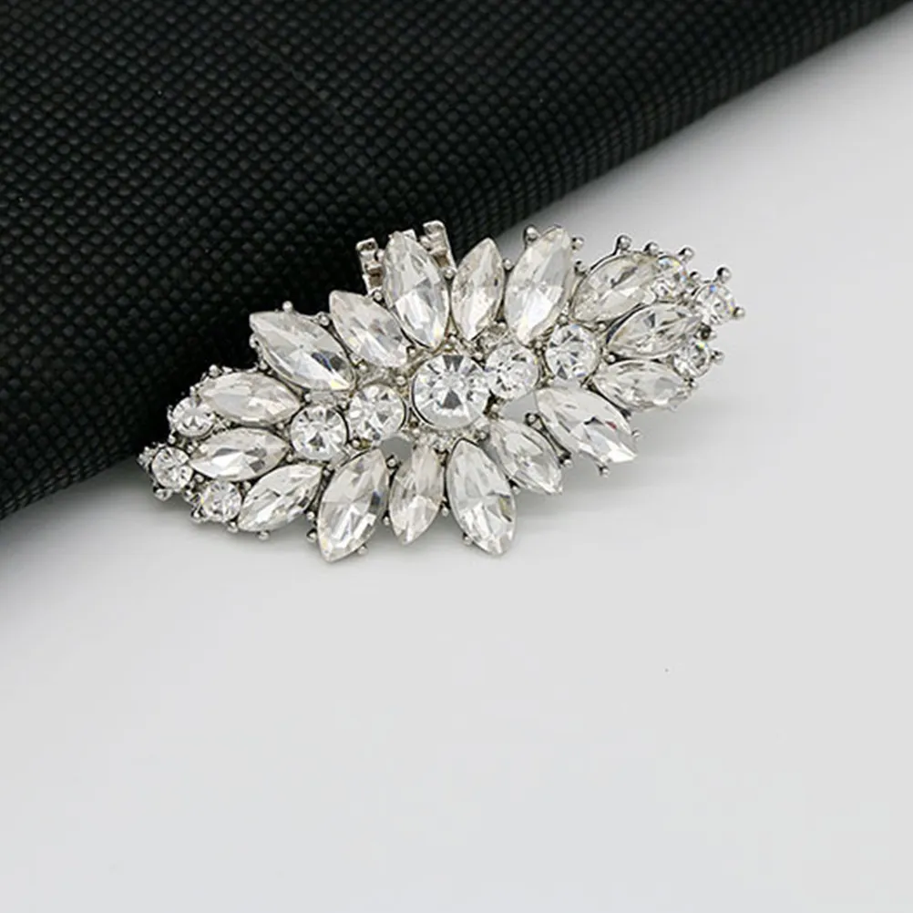 2Pcs Diamond Shoe Charms Alloy Shoes Buckles for Women High Heels Flat Shoes Sandals Boots Shoe Decoration Wedding Party