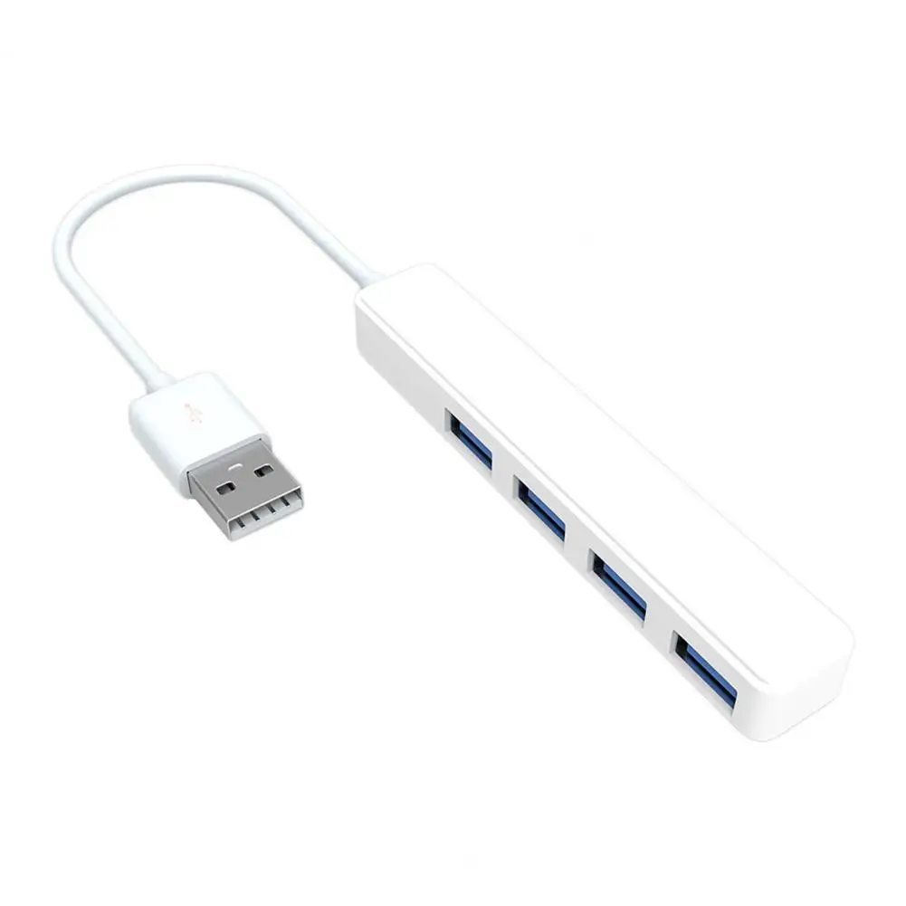 Hub USB Universal de alta velocidad 4 en 1, 4 puertos tipo C, adaptador USB C con Cable, Mini Hub, patrón de enchufe, adaptador de Cable divisor