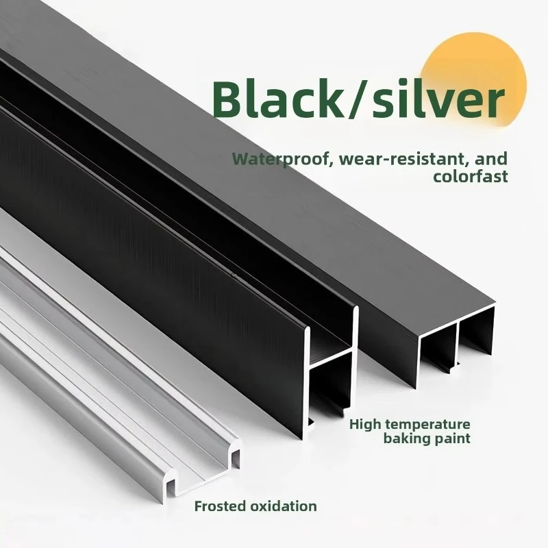 S-shaped Double Sliding Groove Glass Sliding Door Track with Wheels for Display Showcase Cabinet