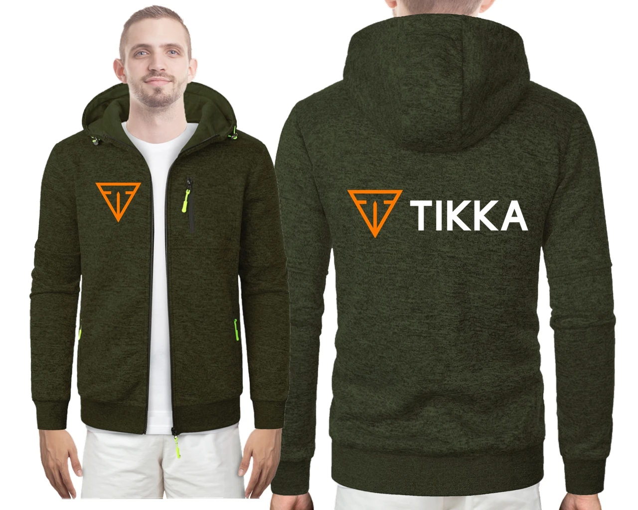 Armas de fuego Tikka By Sako Logo hombres sudadera deportiva chaquetas con capucha cárdigan sudaderas con capucha chaqueta de béisbol