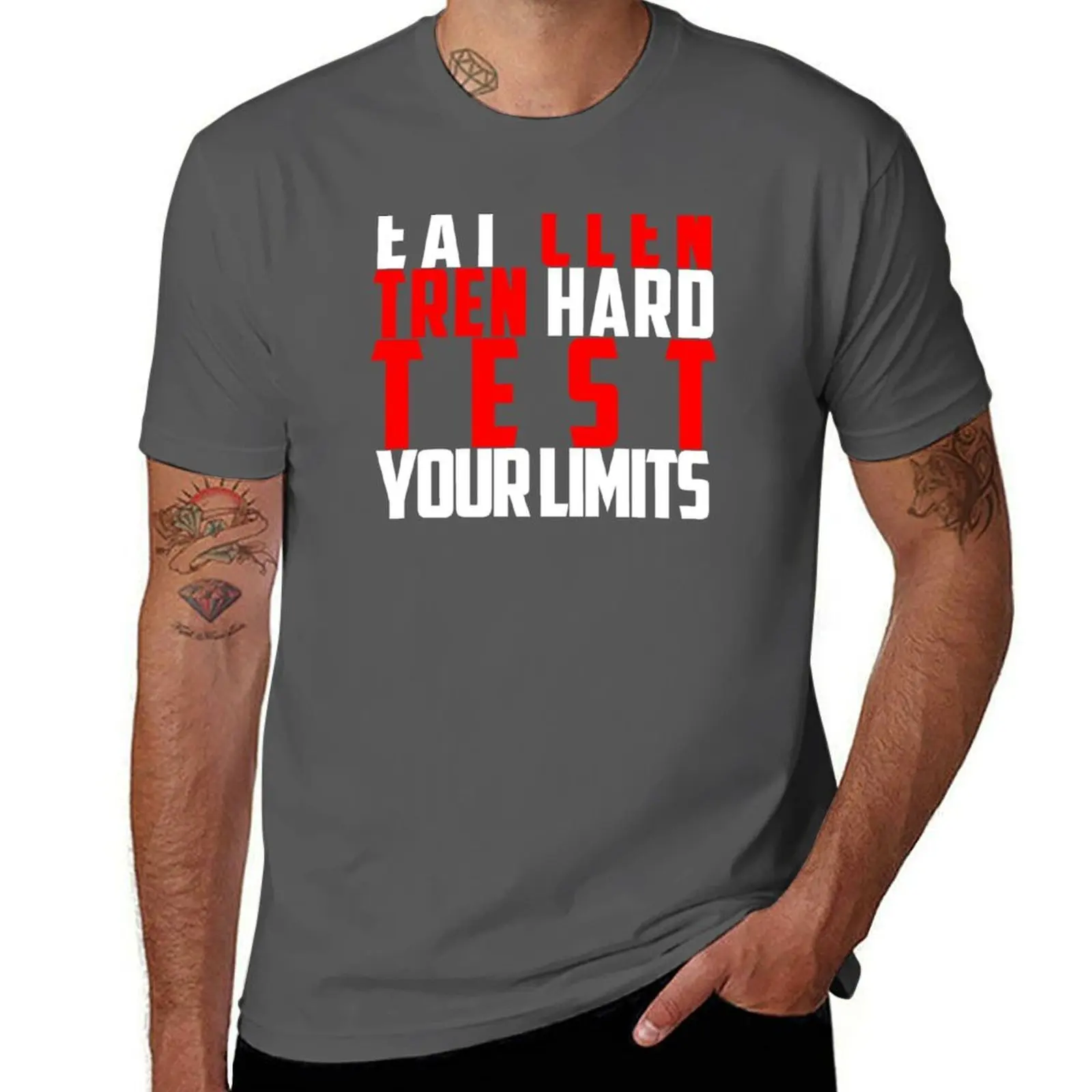 

Eat Clen Tren Hard (White) T-Shirt t shirt for man t shirt personalised T-Shirt